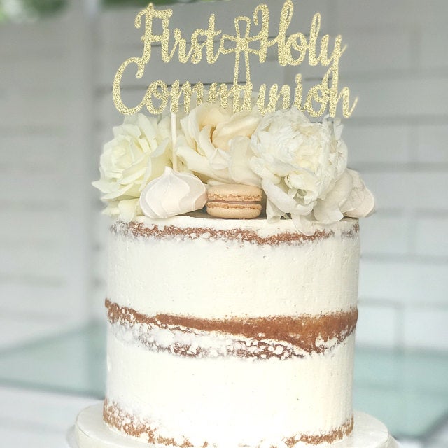 First Communion Cake Topper, First Holy Communion Cake Topper, Communion Cake Topper, First Communion Cake, Religious Cake Decoration