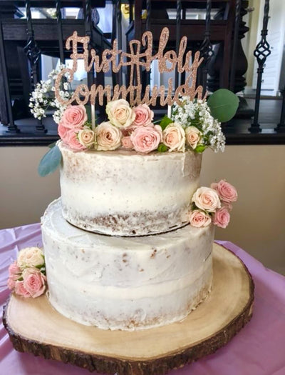 First Communion Cake Topper, First Holy Communion Cake Topper, Communion Cake Topper, First Communion Cake, Religious Cake Decoration