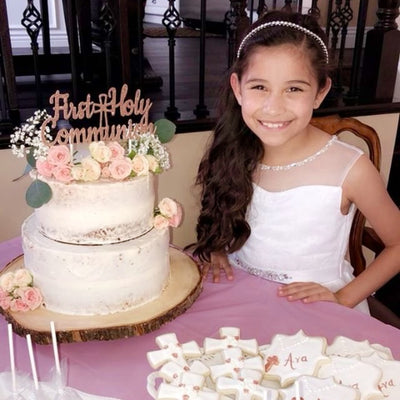 First Communion Cake Topper, First Holy Communion Cake Topper, Communion Cake Topper, First Communion Cake, Religious Cake Decoration