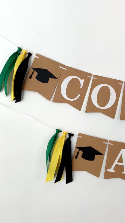 Graduation Name Banner, Class of 2025 Banner, Congratulations Banner, Custom Graduation Banner, Graduation Decor, Class of 2025 Bunting