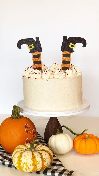 Witch Legs Halloween Cake Topper, Halloween Party Decorations, Hocus Pocus Party