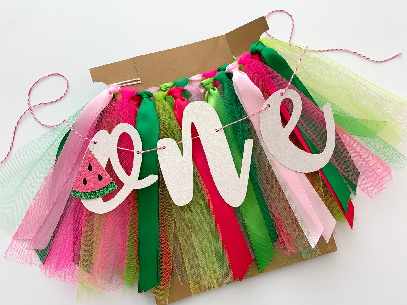 One in a Melon Watermelon Theme High Chair Banner
