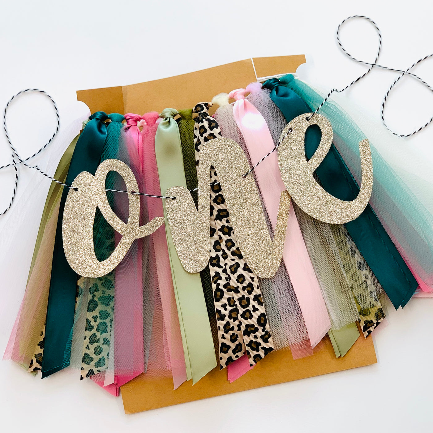 Safari Wild One Chic First Birthday Theme High Chair Tutu Skirt Banner LP