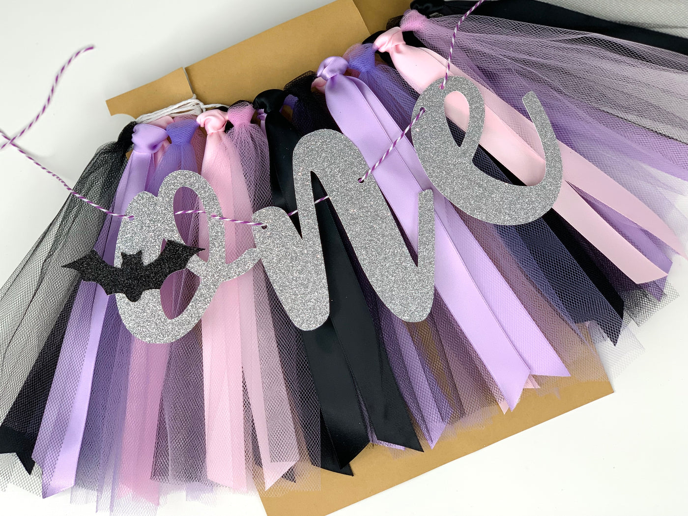 Halloween Monster Mash Boo Day One High Chair Tutu Skirt Banner, Little Boo, Hocus Pocus BT